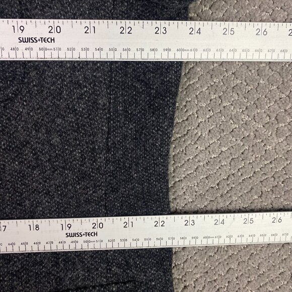 LL Bean Signature Script Tweed Blazer Jacket Sport Coat Men's 46 R Gray Donegal - Picture 10 of 15